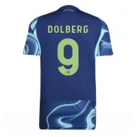 Stroje piłkarskie Ajax Kasper Dolberg #9 Koszulka Wyjazdowej 2025-26 Krótki Rękaw